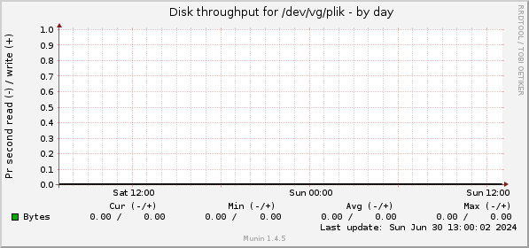 Disk throughput for /dev/vg/plik